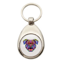 Schlüsselanhänger British Bulldog Colorful