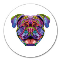 Aufkleber British Bulldog Colorful 10cm