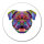 Aufkleber British Bulldog Colorful 10cm