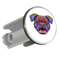 Waschbeckenstöpsel British Bulldog Colorful 4cm...