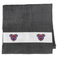 Handtuch British Bulldog Colorful 50x100cm