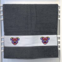 Handtuch British Bulldog Colorful 50x100cm
