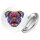 Button British Bulldog Colorful
