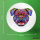 Button British Bulldog Colorful