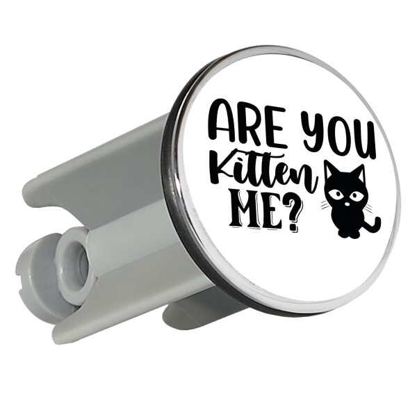 Waschbeckenstöpsel Are you kitten me Katze 4cm Abflussstopfen