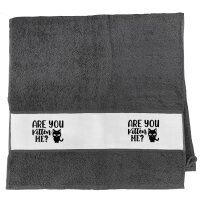 Handtuch Are you kitten me Katze 50x100cm