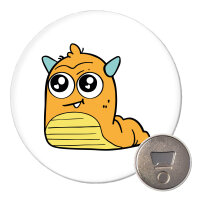 Magnet süßes Monster Orange 59mm...