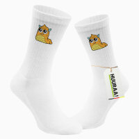 Unisex Socken süßes Monster Orange Baumwolle