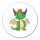 Aufkleber Drache Fabelwesen 10cm rund