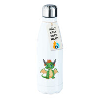 Trinkflasche Drache Fabelwesen 500ml Edelstahl Wasserflasche