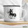 Emaille Tasse Zentaur Fabelwesen 300ml Vintage