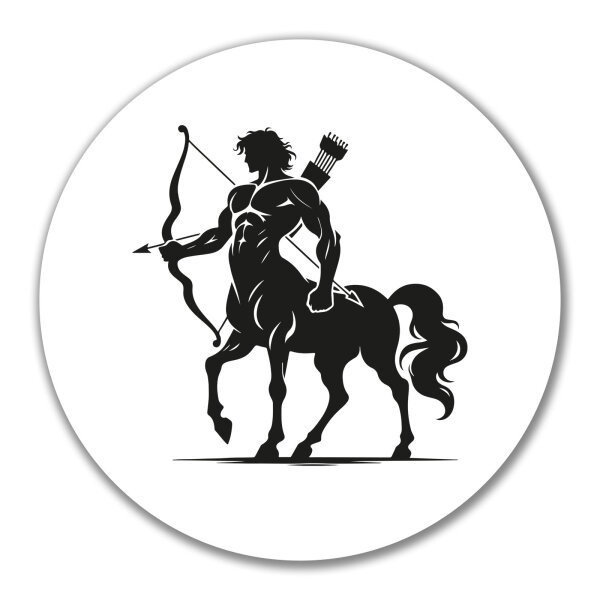 Aufkleber Zentaur Fabelwesen 10cm rund