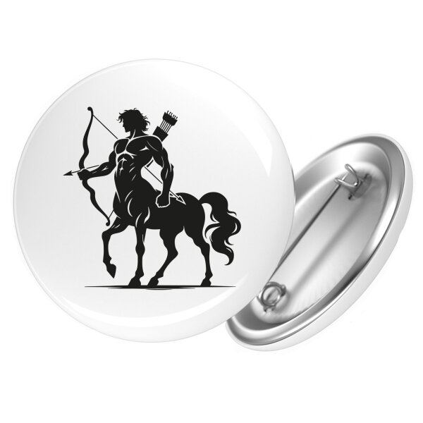 Button Zentaur Fabelwesen rund