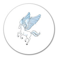Aufkleber Pegasus Fabelwesen 10cm rund