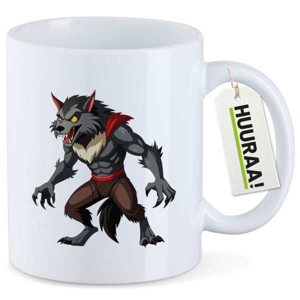 Kaffeetasse Werwolf Fabelwesen 330ml