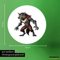 Aufkleber Werwolf Fabelwesen 10cm