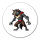 Aufkleber Werwolf Fabelwesen 10cm rund