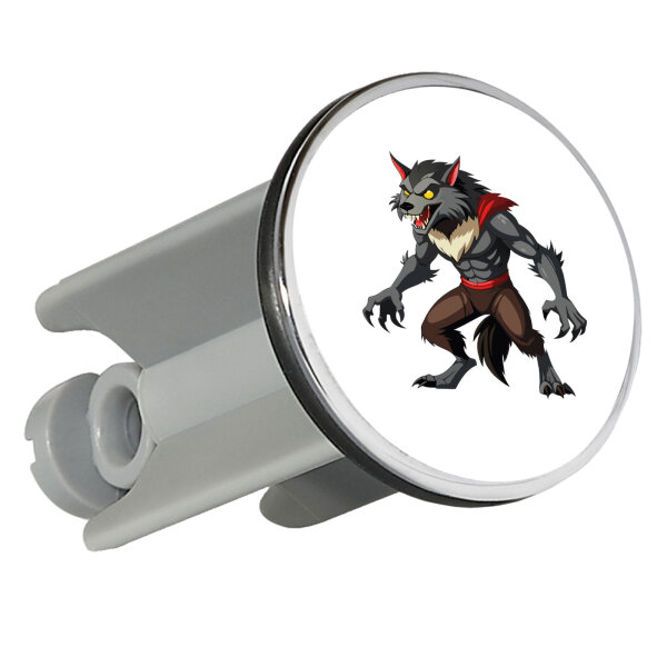 Waschbeckenstöpsel Werwolf Fabelwesen 4cm