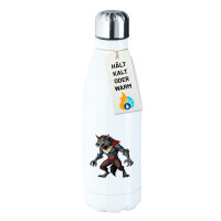 Edelstahl-Trinkflasche Werwolf Fabelwesen 500ml...