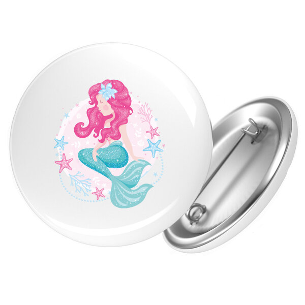Button Meerjungfrau Fabelwesen