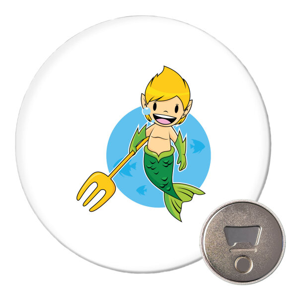 Magnet Wassermann Fabelwesen 59mm Kühlschrankmagnet