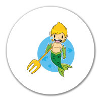 Aufkleber Wassermann Fabelwesen 10cm rund