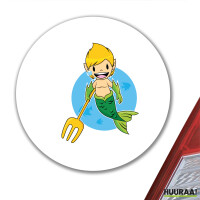 Aufkleber Wassermann Fabelwesen 10cm