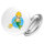 Button Wassermann Fabelwesen rund