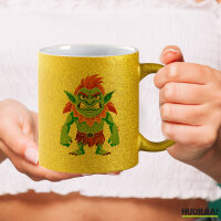 Glitzertasse Troll Fabelwesen 330ml