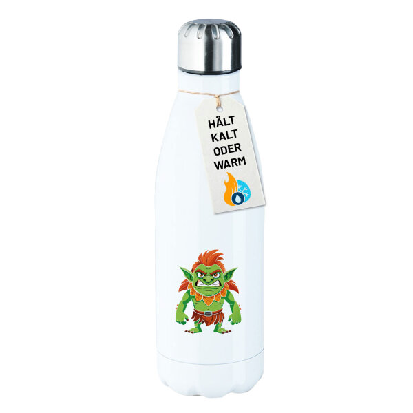 Trinkflasche Troll Fabelwesen 500ml Edelstahl Wasserflasche