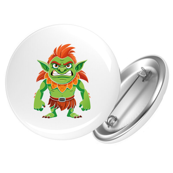 Button Troll Fabelwesen