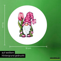 Aufkleber Gnom Fabelwesen 10cm rund