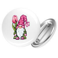 Button Gnom Fabelwesen rund