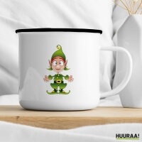 Emaille Tasse Kobold Fabelwesen 300ml Vintage
