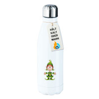 Trinkflasche Kobold Fabelwesen 500ml Edelstahl Wasserflasche