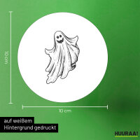 Aufkleber Comic Geist Fabelwesen 10cm rund