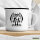 Emaille Tasse Gargoyle Fabelwesen 300ml Vintage
