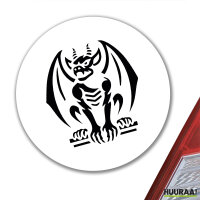 Aufkleber Gargoyle Fabelwesen 10cm rund