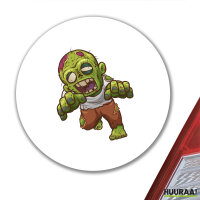 Aufkleber Zombie Fabelwesen 10cm rund
