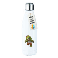 Trinkflasche Zombie Fabelwesen 500ml Edelstahl Wasserflasche
