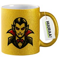 Glitzertasse Vampir Fabelwesen 330ml