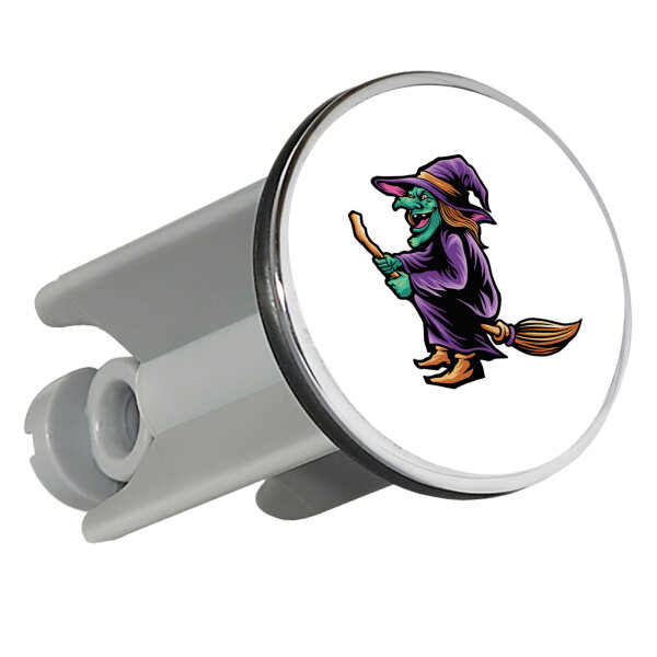 Waschbeckenstöpsel Hexe Halloween 4cm