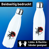 Trinkflasche Teufel Devil 500ml Edelstahl Wasserflasche