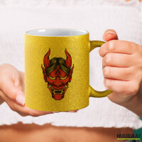 Glitzertasse Oni Yōkai Japanische Mythologie 330ml