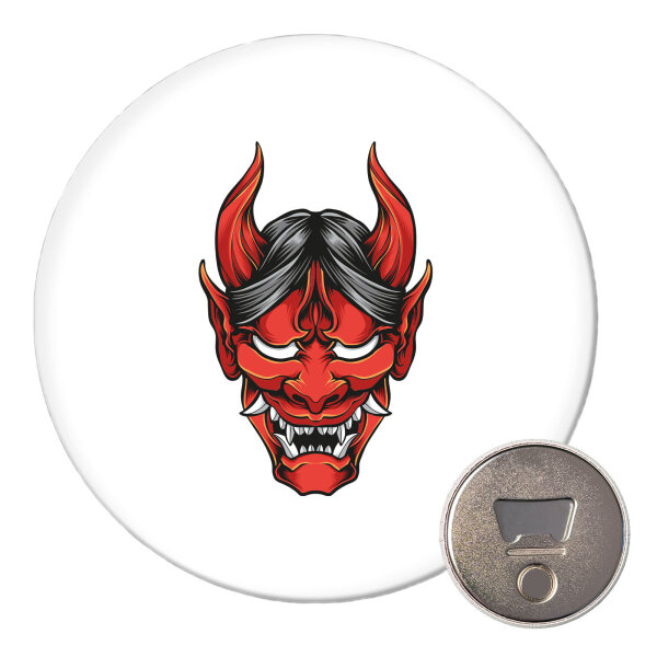 Magnet Oni Yokai Japanische Mythologie 59mm Kühlschrankmagnet Flaschenöffner