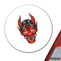 Aufkleber Oni Yōkai Japanische Mythologie 10cm rund
