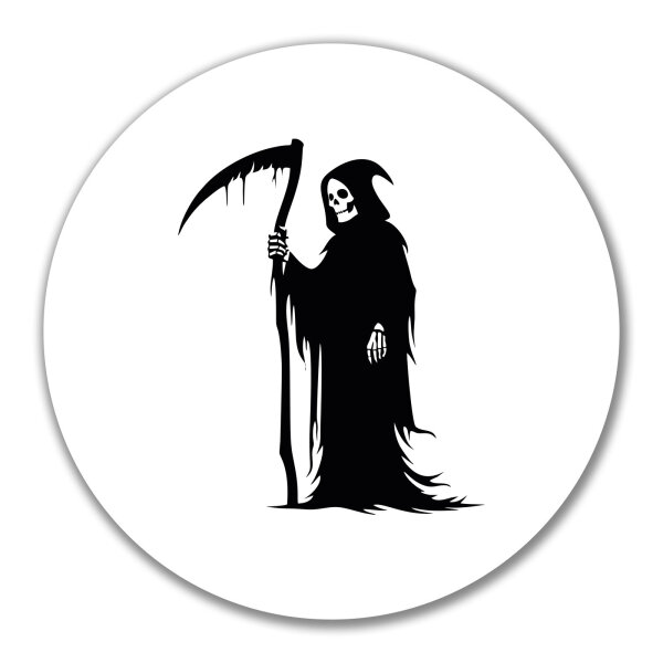 Aufkleber Sensenmann Tod 10cm