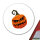 Aufkleber Halloweenkürbis Kürbis 10cm rund