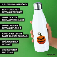 Trinkflasche Halloweenkürbis Kürbis 500ml Edelstahl Wasserflasche