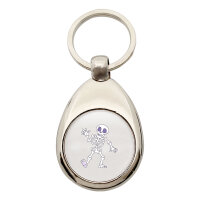 Schlüsselanhänger winkendes Skelett Comic